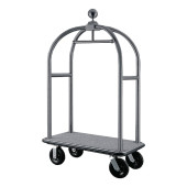 Bolero Luggage Cart Brushed Stainless Steel