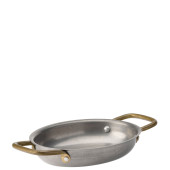 Vintage Steel Oval Dish 16.5 x 12.5cm (Pack of 6)