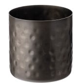 Black Vintage Steel Hammered Chip Cup 8.5cm/3.5" (Pack of 12)
