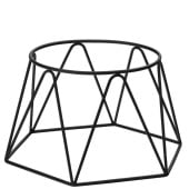 Matt Black Plate Riser  19x15.5cm (Pack of 6)