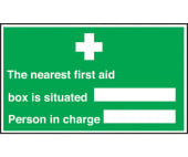 First Aid Notice - Nearest Fist Aid Box