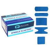 Blue Detectable Plaster 5 Assorted Types (Pack of 100)