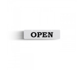 Window Notice With Suckers - Open & Closed