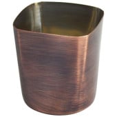 French Fry Cup with Square Mouth Antique Copper