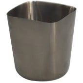 French Fry Cup with Square Mouth Black