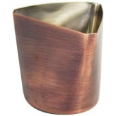 French Fry Cup with Triangle Mouth Antique Copper