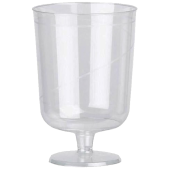 Disposable Plastic Wine Glass 210ml/7.4oz CE/UKCA Marked Lined 175ml (Pack of 612)