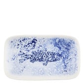 Churchill Inked Fresco Blue Natural Deep Tray 22 x 13cm (Pack of 6)