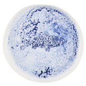 Churchill Inked Fresco Blue Natural Organic Plate 25.5cm/10" (Pack of 6)