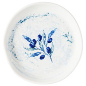 Churchill Inked Fresco Grove Blue Natural Organic Plate 14cm/5.5" (Pack of 6)