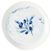 Churchill Inked Fresco Grove Blue Natural Organic Plate 16.5cm/6.5" (Pack of 6)