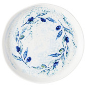 Churchill Inked Fresco Grove Blue Natural Organic Plate 21.5cm/8.5" (Pack of 6)