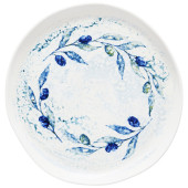 Churchill Inked Fresco Grove Blue Natural Organic Plate 25.5cm/10" (Pack of 6)