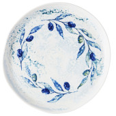 Churchill Inked Fresco Grove Blue Natural Organic Plate 28cm/11" (Pack of 6)