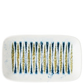 Churchill Inked Fresco Shoal Blue Natural Deep Tray 22 x 13cm/8.5 x 5" (Pack of 6)