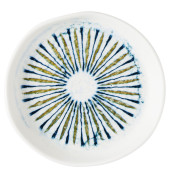 Churchill Inked Fresco Shoal Blue Natural Organic Plate 14cm/5.5" (Pack of 6)
