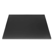 Bolero Matte Black Square Outdoor Table Top 700mm