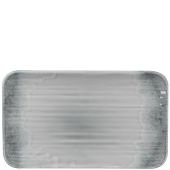 Dudson Harvest Flux Grey Organic Rectangular Plate 27cm x 16cm/10.63 x 6.25" (Pack of 12)