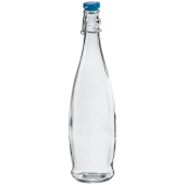 Swing Top Bottles 1 Litre Blue Lid (Pack of 6)