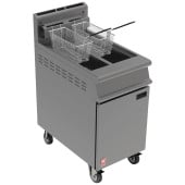 Falcon Dominator Plus Gas Fryer Twin Tank With Casters 25.6 Litre