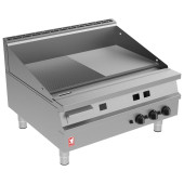Falcon Dominator Plus 900mm Wide Half Ribbed Griddle Gas