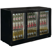 Polar Triple Sliding Door Back Bar Chiller With LED Lighting