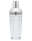 BarCraft Boston Glass Cocktail Shaker 700ml