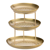 Vintage Gold Seafood Serving Tower