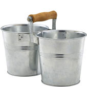 Galvanised Steel Combi Serving Buckets 12cm