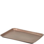 Galvanised Steel Tray Hammered Copper 31.5x21.5cm