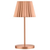 Dominica LED Cordless Table Lamp 26cm - Brushed Copper