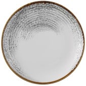 Churchill Studio Prints Homespun Accents Jasper Grey Evolve Coupe Plate 26cm/10.25" (Pack of 12)