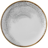 Churchill Studio Prints Homespun Accents Jasper Grey Evolve Coupe Plate 28.8cm/11.25" (Pack of 12)