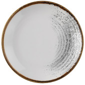 Churchill Studio Prints Homespun Accents Jasper Grey Evolve Coupe Plate 16.5cm/6.5" (Pack of 12)