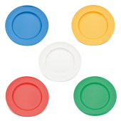 Copolyester Wide Rimmed Dessert Plate 21.5cm (Pack of 10)