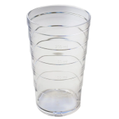 Graduated Ribbed Tumbler 250ml Clear (Pack of 10)
