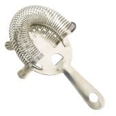 Genware Hawthorne Cocktail Strainer 4 Prong Stainless Steel