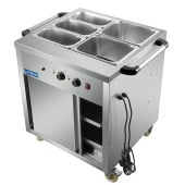 Hurricane Mobile Hot Cupboard with Bain Marie Top 900mm