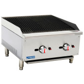 Hurricane Gas Chargrill Charbroiler 60cm 2 Burner 14kW (Natural or LPG)