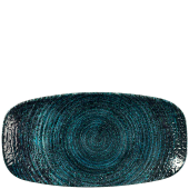 Churchill Homespun Chroma Blue Chefs Oblong Plate 29.8 x 15.3cm/11.75 x 6" (Pack of 12)
