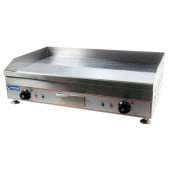 Hurricane Commercial Electric Griddle Steel 75cm/30" 6kW (2x 13A Plug)