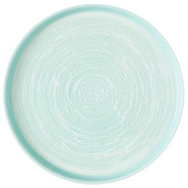 Churchill Inked Elements Aqua Walled Plate 26cm/10.25" (Pack of 6)