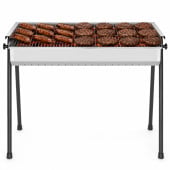 Hendi Commercial Charcoal BBQ Stainless Steel 77cm