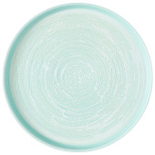 Churchill Inked Elements Aqua Walled Plate 21cm/8.25" (Pack of 6)