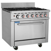Hurricane Commercial Gas Oven Range 6 Burner Cooker NAT/LPG