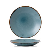 Dudson Harvest Blue Deep Coupe Plate 28.1cm