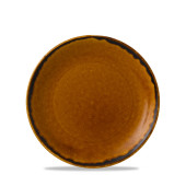 Dudson Harvest Brown Evolve Coupe Plate 16.5cm