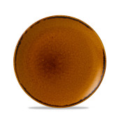 Dudson Harvest Brown Evolve Coupe Plate 21.7cm