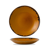 Dudson Harvest Brown Deep Coupe Plate 28.1cm