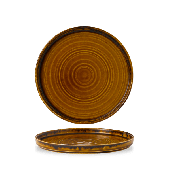 Dudson Harvest Brown Walled Plate 8.67 Inch